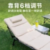 Folding bed, single person nap portable bed, office lounge chair, folding nap bed, home backrest chair, lazy sand bed details Picture